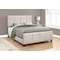 Monarch Specialties Bed, Queen Size, Platform, Bedroom, Frame, Upholstered, Linen Look, Wood Legs, Beige, Black I 6026Q - alternate 3